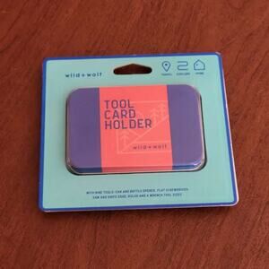 WILD + WOLF Tool Card Holder Travel Survival - 9 Tools New, sealed